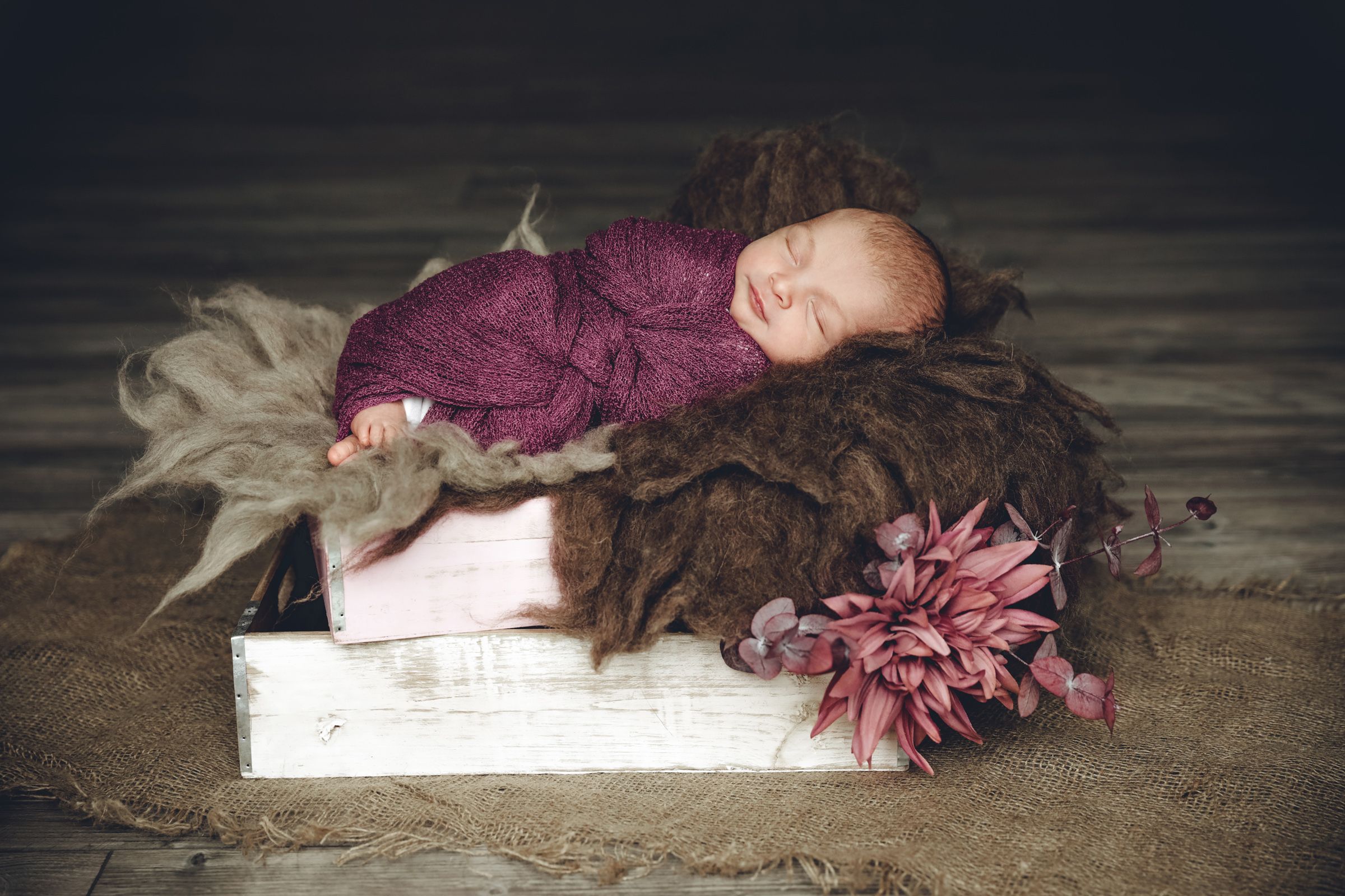 vintage Newbornfotos