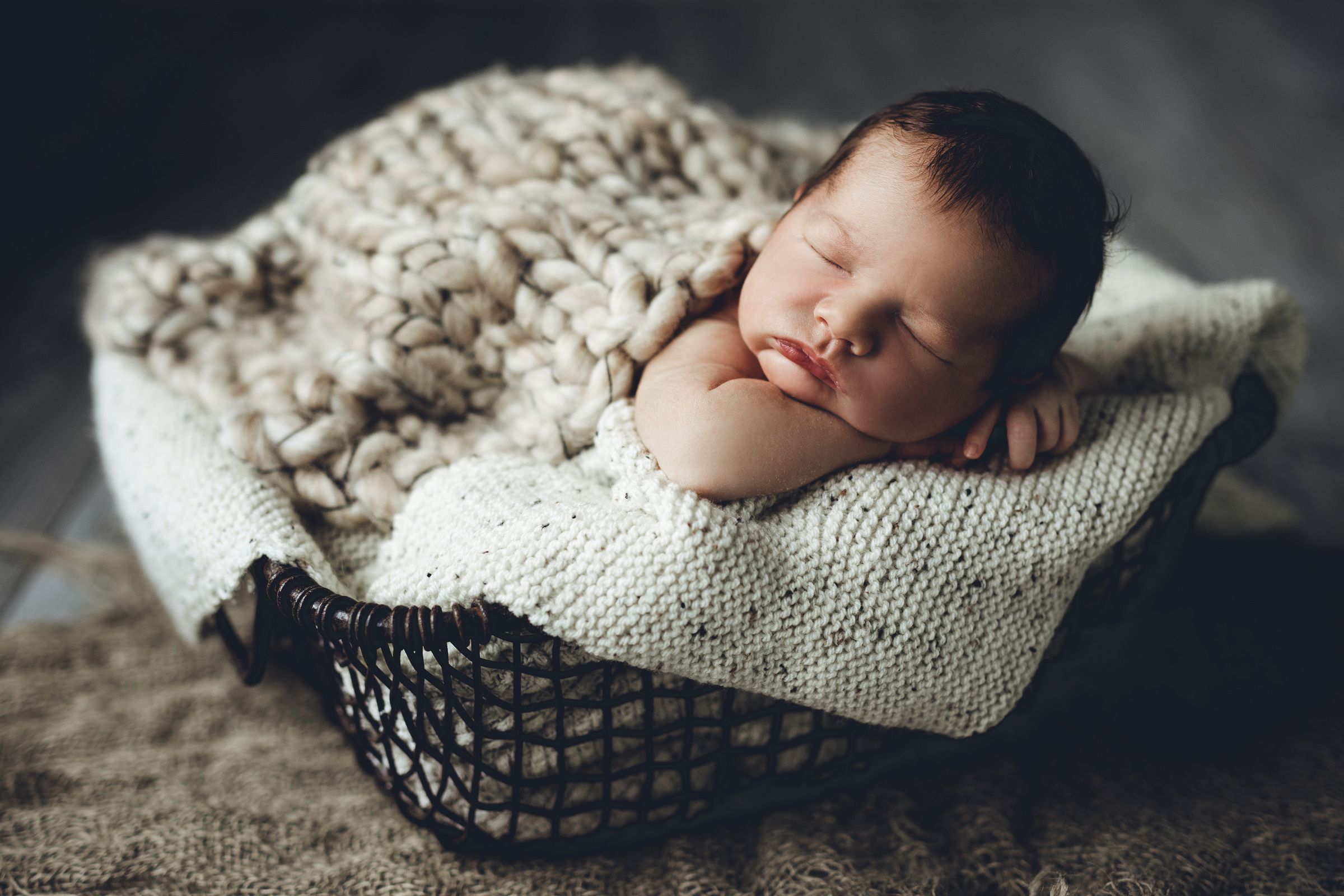 Babyfotos im Vintage-Look